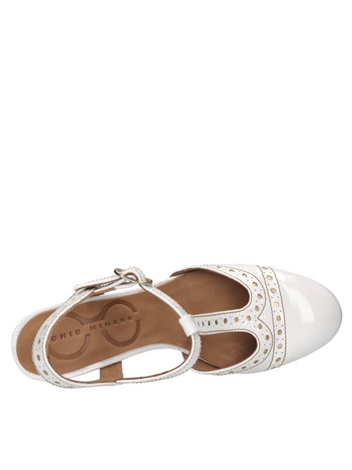 Décolleté slingback in pelle CHIE MIHARA | MIRA46 SUCREBIANCO-CHAMPAGNE